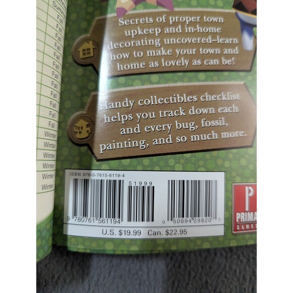 Animal Crossing: City Folk Prima Premiere Edition Strategy Guide! With Poster - Picture 4 of 4